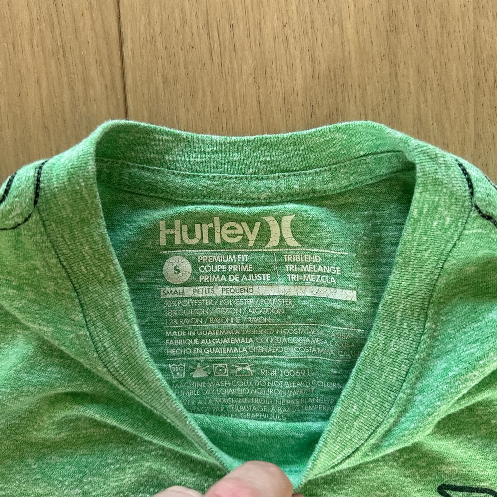 HURLEY small, tri blend T-shirt: poly, cotton and rayon - Picture 3 of 5